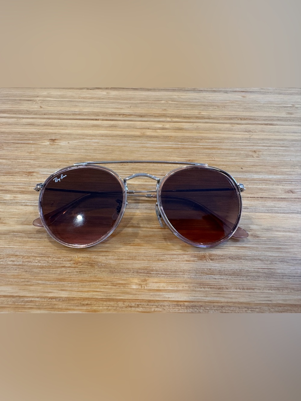 Ray-Ban Round Metal Sunglasses Silver